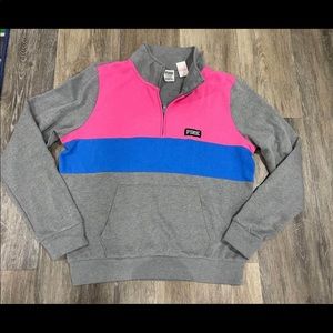 NWT VS PINK HALF ZIP